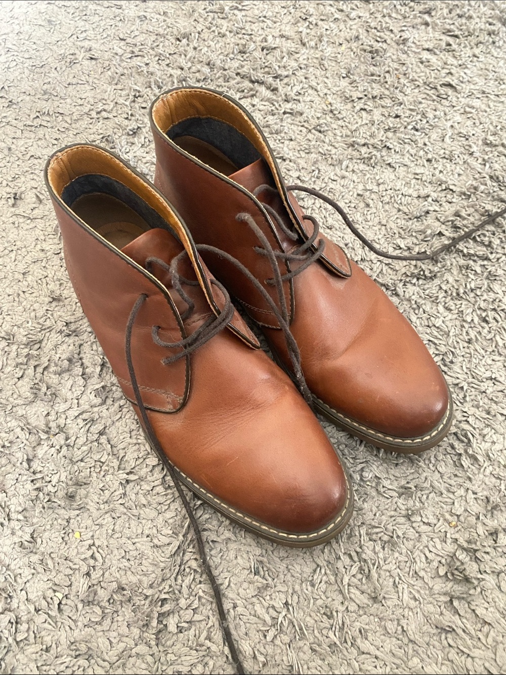 Men's Tan Leather Chukka Boots - Classic Lace-Up Ankle Boots